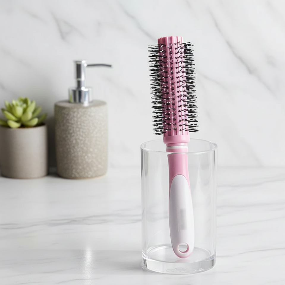Round Hair Brush for Blowouts & Styling | Ceramic Barrel Brush for Volume, Curling & Straightening