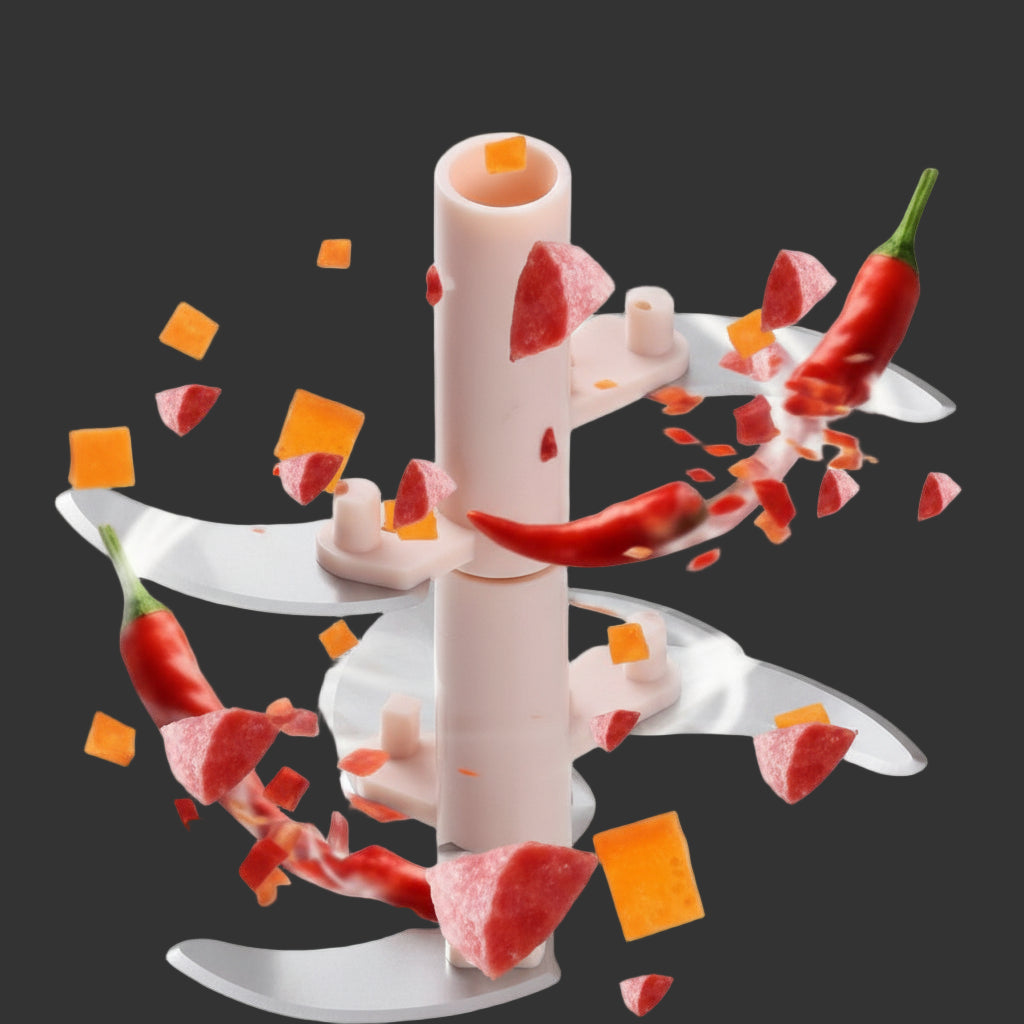 Mini Hand-Powered Garlic Chopper – Pull String Food Mincer & Grinder