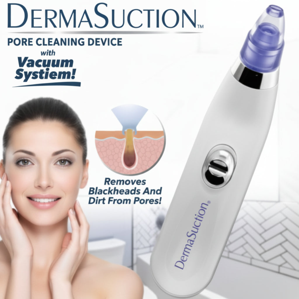 Derma Suction Blackhead Remover Vacuum – Pore Cleaner & Acne Extractor for Blackhead and Whitehead Removal