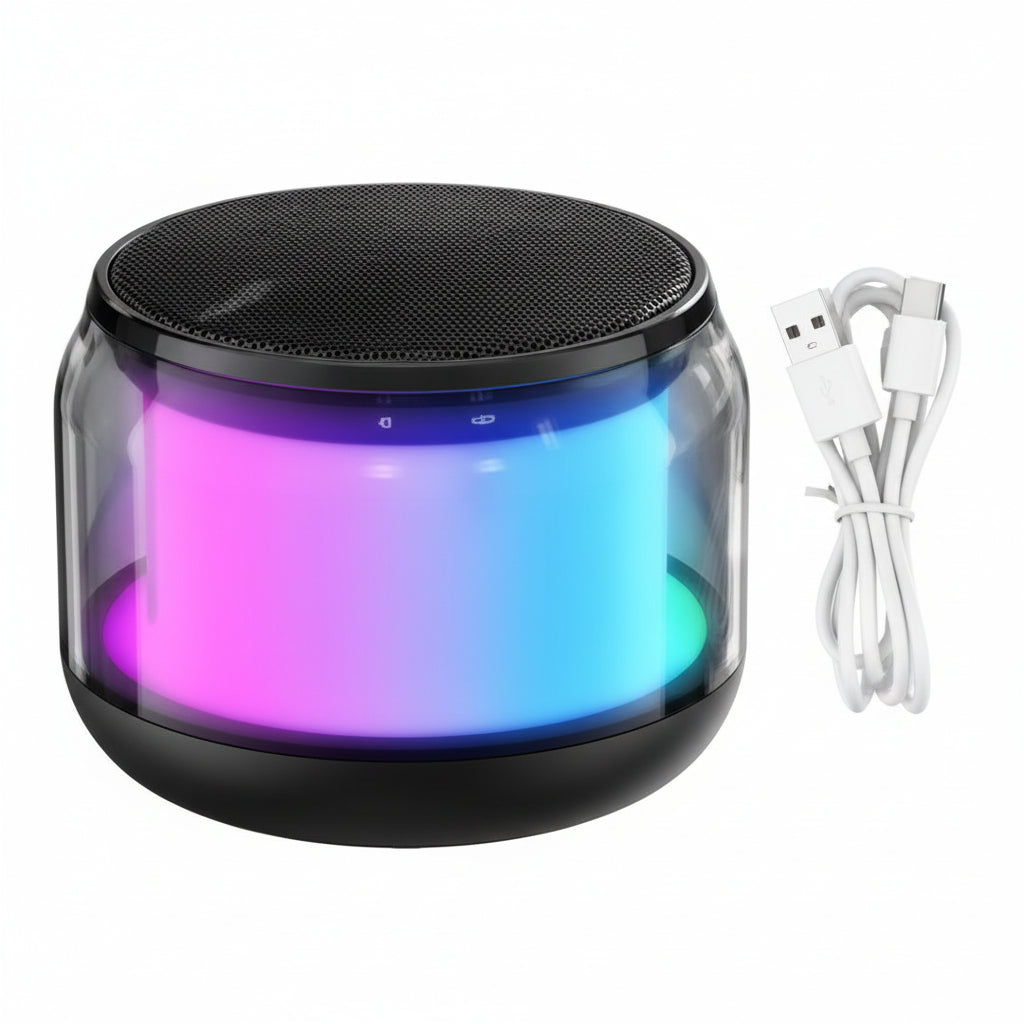 Mini Portable Bluetooth Speaker – Wireless LED TWS Subwoofer with Deep Bass & Stereo Sound