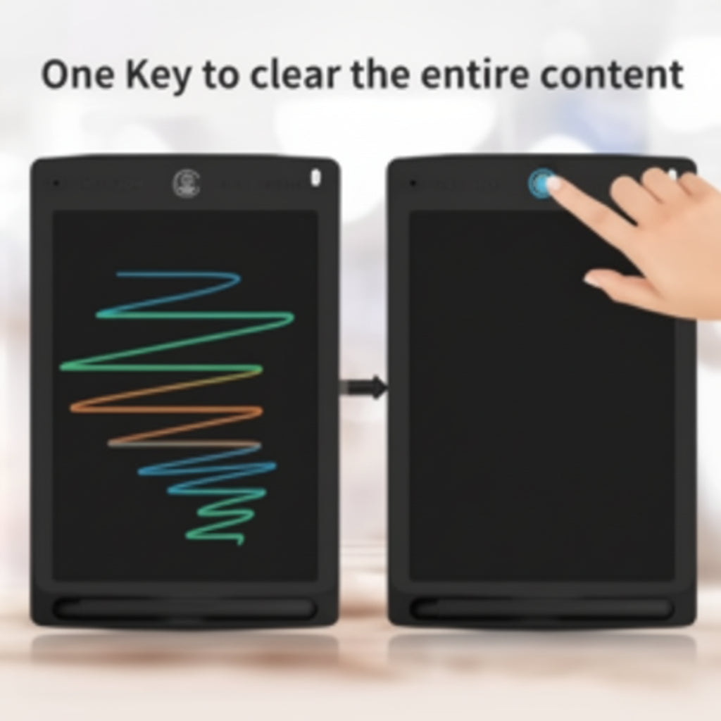 Hardbound 8.5-Inch LCD Writing Pad – Reusable Digital Drawing & Writing Tablet