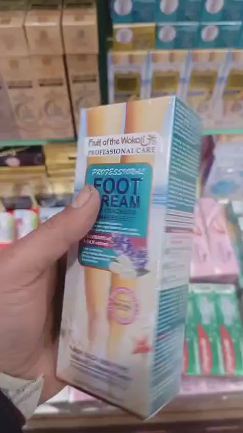 Fruit of the Wokali Foot Cream 130ml – Rosemary Oil for Cracked, Dry & Damaged Feet