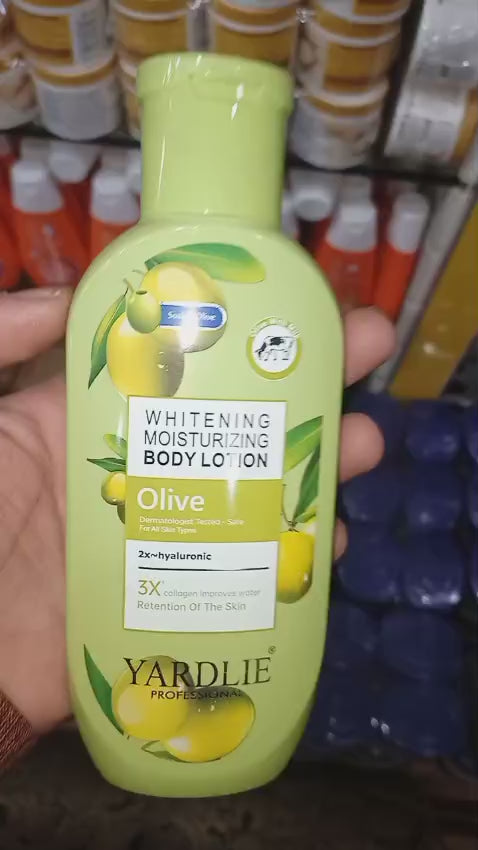 Yardlie Professional Olive Whitening Moisturizing Body Lotion – Smooth Application, 200ML